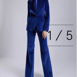 Barbara Bui Royal Blue Velvet Pantsuit *Never worn *New with Tags
